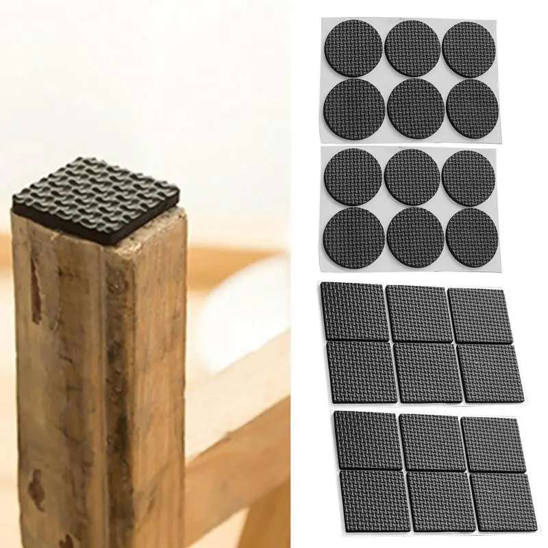 Self Adhesive Furniture Leg 12PCS Feet Protector Pad Anti-Skid Scratch DIY Resistant Furniture Feet Floor Protector Pads