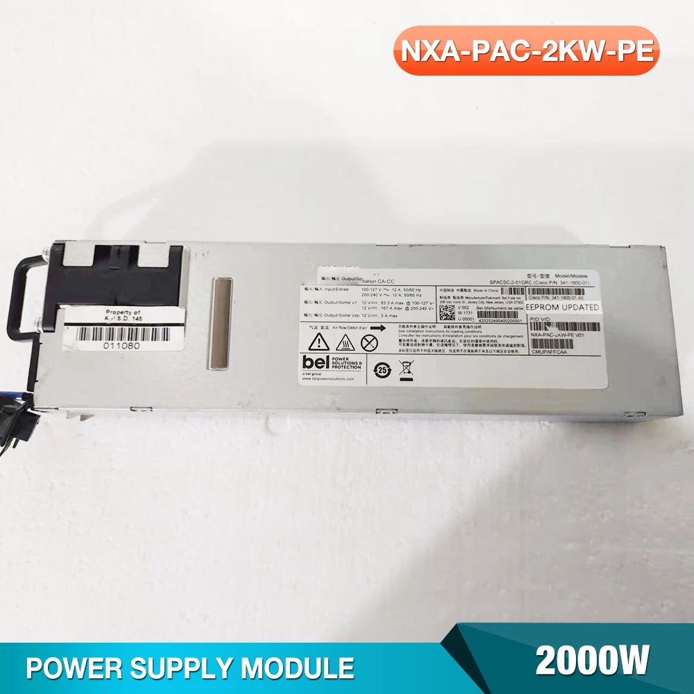 Perfect Test For CISCO 2000W Power Supply 341-1800-01 NXA-PAC-2KW-PE