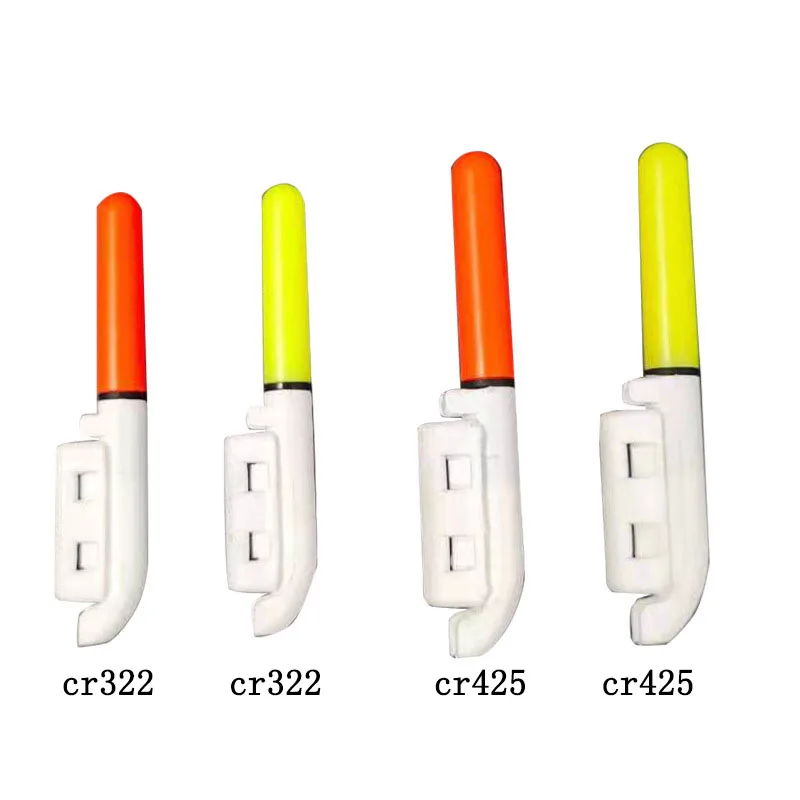 Bastone luminoso elettronico da 5 pz/lotto con 5 batterie ricaricabili Clip su canna da pesca Lampada incandescente impermeabile Pesca notturna A568