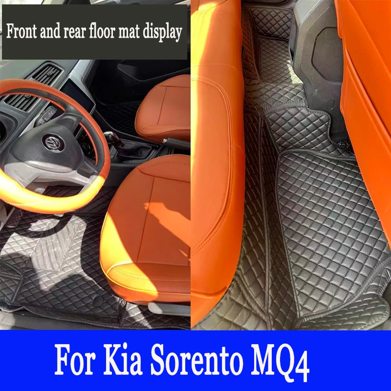 

For Kia Sorento MQ4 2021 2022 2023 Waterproof Cat Floor Mats Accessories
