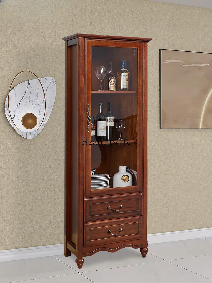 X4 parts and accessoriesAmerican solid wood singledoor wine cabinet small apartment simple beautiful style display cabinet all s