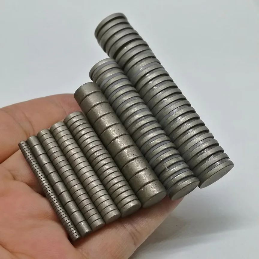 50PCS/Lot 2:17 SmCo Magnet Dia 3/4/5/6/8/10/12/15 High Temperature Resistant 350 Degree Super Strong Disc Magnets Thickness 1-5