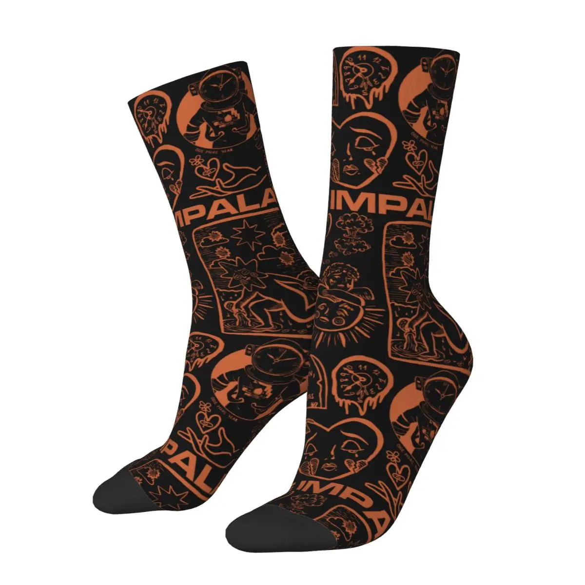 Vintage Tame Impala Socks Autumn Stockings Modern Adults Men Soft Socks Printed Outdoor Sports Anti Skid Socks