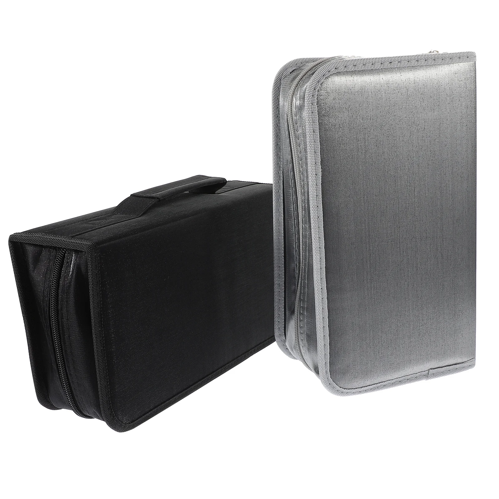 

2Pcs Cd Pouch Cd Storage Bag Large Capacity Dvd Holder Organizer Portable Disc Case for Movies Games Music Compact Lightweight