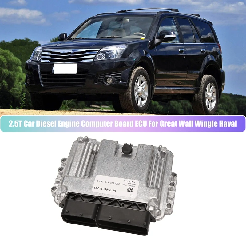 

2.5T Car Crude Oil-Engine Computer Board ECU Fit For Great Wall Wingle Haval 0281013328 EDC16C39-6