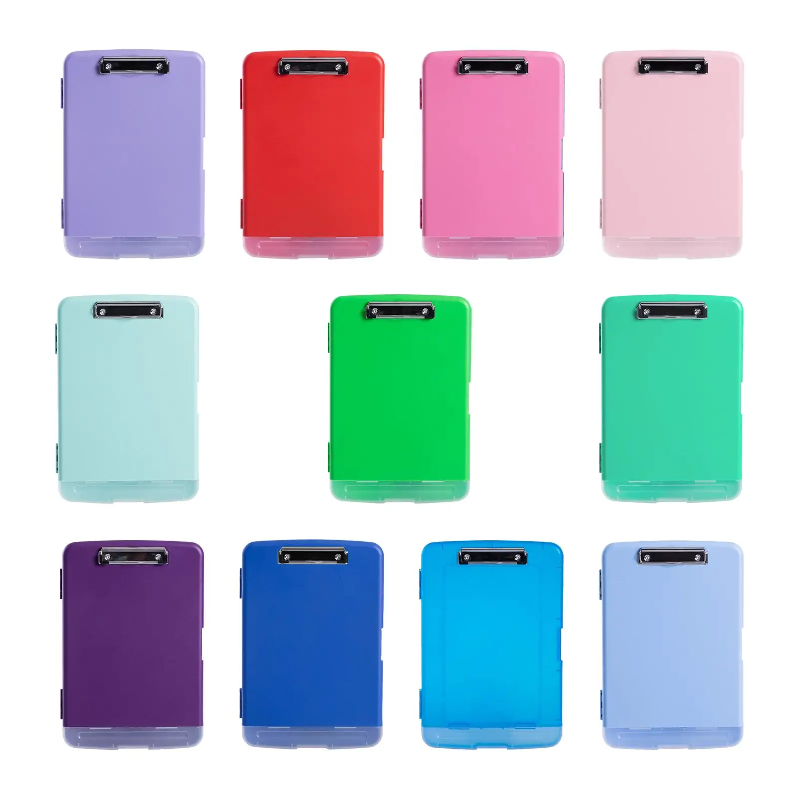 Low Profile Clipboard with Storage and Pen Holder Nursing Clipboard High Capacity Multifunctional Clipboard Folder for Home