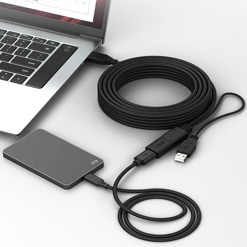 5PCS USB 2.0/3.0 Extension Cable 10 Feet 3 Meters 5M 10M 20M Premium Durable M To F Extender With Gold-plated Connectors USB Cab