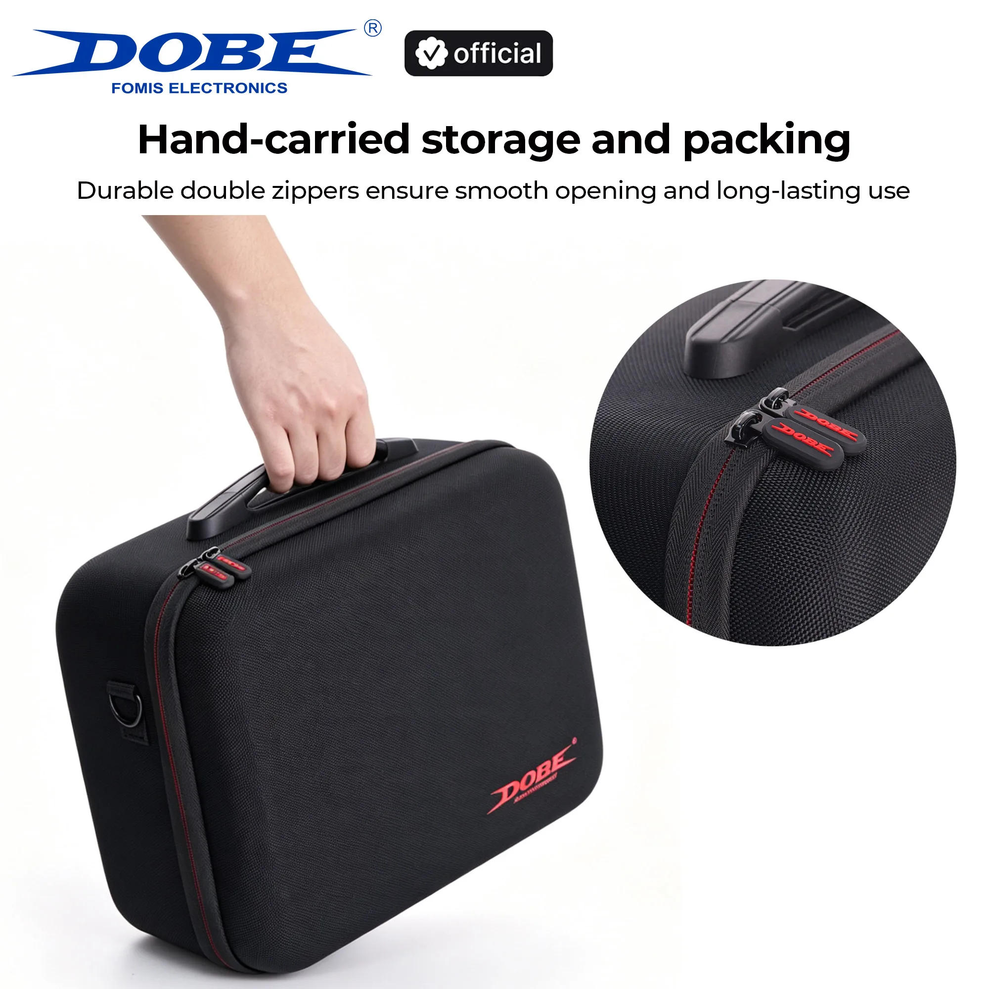 DOBE Large Storage Bag for Switch 2 - Travel Carrying Protective Case for Switch2 2025 Anti-Scratch Game NS2 Accessories