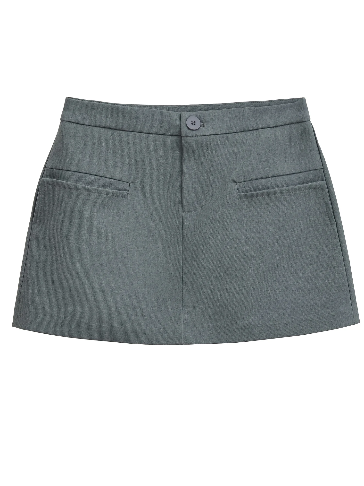 Amerikaanse Sle Hoge Taille Afslanken Veelzijdig Pak Sle Rok Vrouwen Ingericht Anti-Licht A-lijn Wrap Around Ort Rok