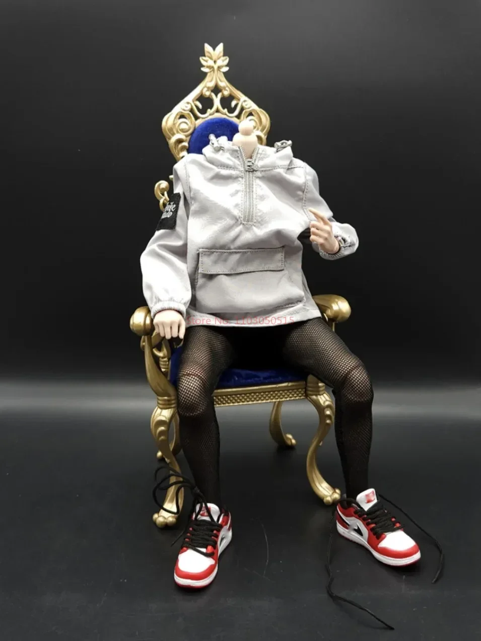 European style Leisure Sofa Chair queen throne seat  furniture  for 12 inch Soldier Scene Accessories Model TOys