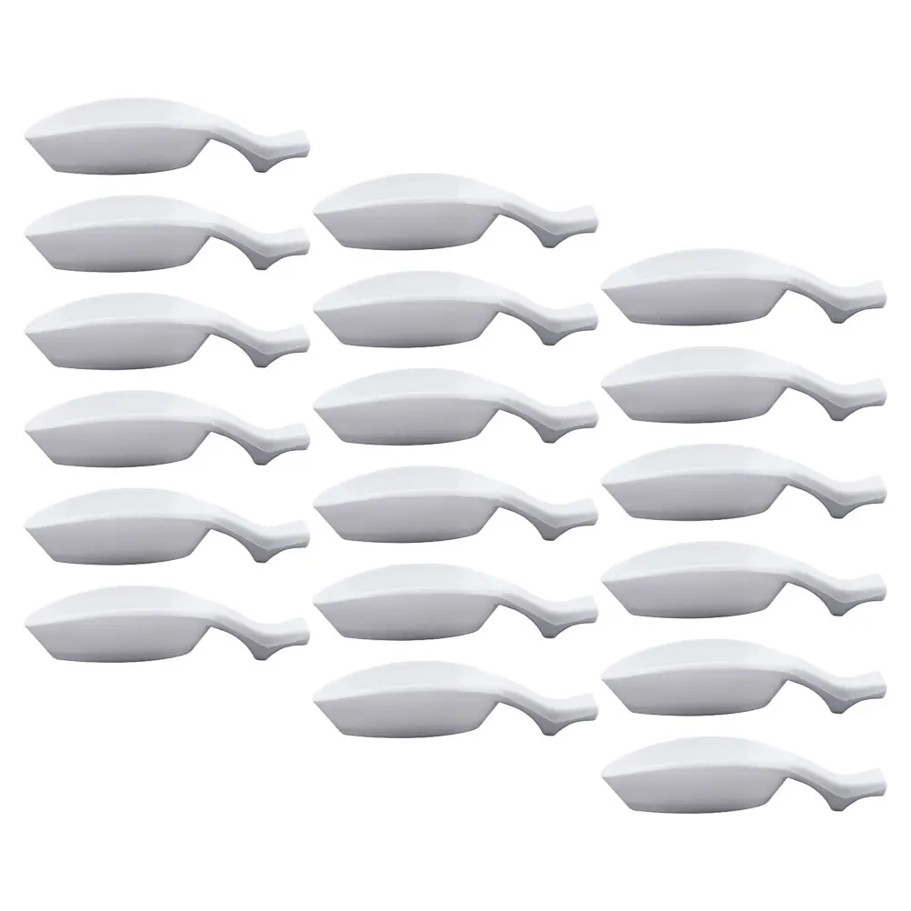 20Pcs Plastic Ink Dishes Multifunctional Calligraphy Brush Rest Ink Storage Holder for Chinese Calligraphy Painting Tools