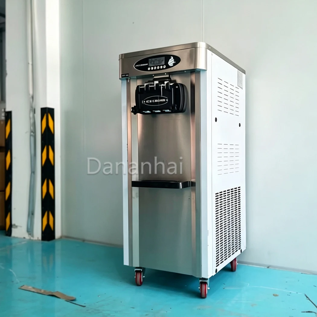 Commercial Soft Ice Cream Machine Desktop Sanwei Stainless Steel Frozen Yogurt Machine