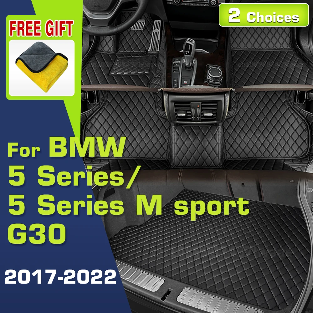 

Car floor mats for BMW 5 Series /5 Series M sport G30 525i 530i 540i 2017-2022 21 20 19 Custom Trunk Mat interior accessories
