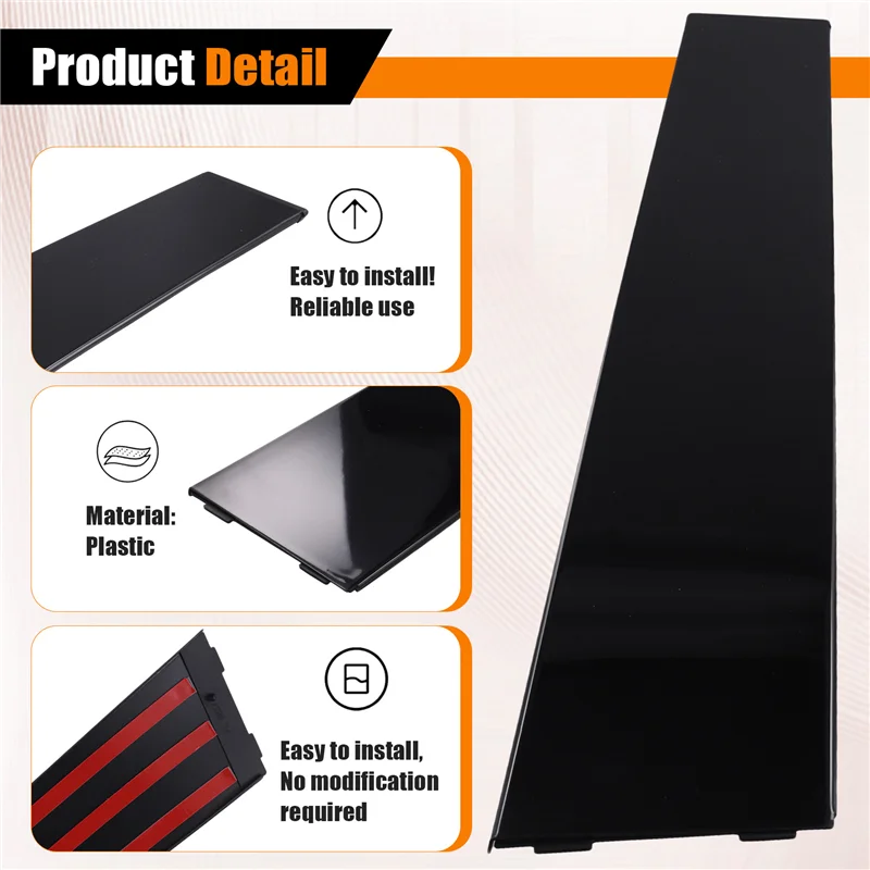 

Car Windshield B Pillar Post Cover Front Door Window Trims Panel For Jeep Grand Cherokee 11-21