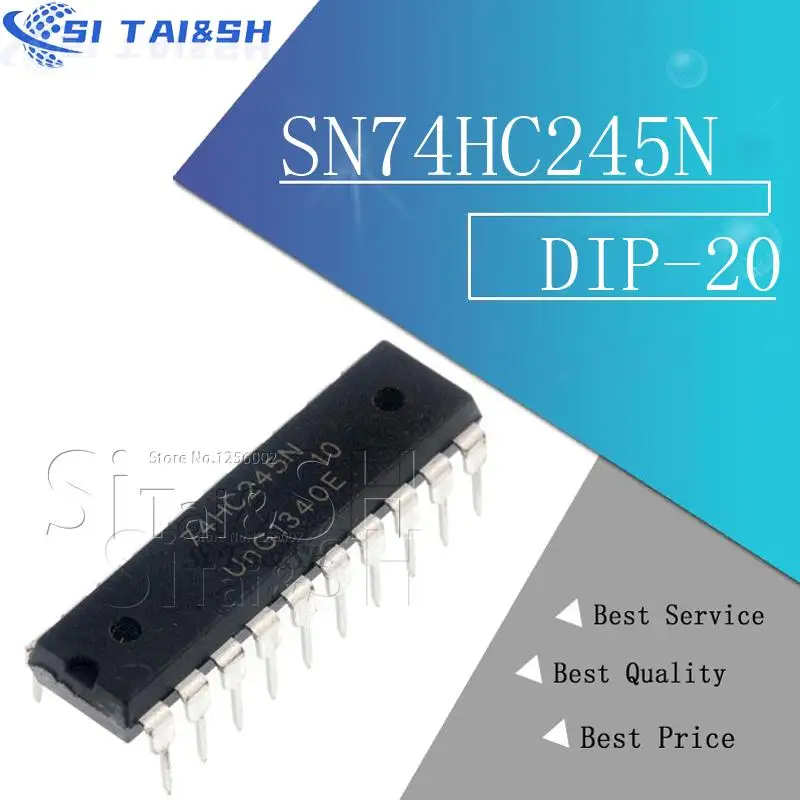 10PCS SN74HC245N DIP20 SN74HC245 DIP 74HC245N DIP-20 74HC245 HD74HC245P new and original IC