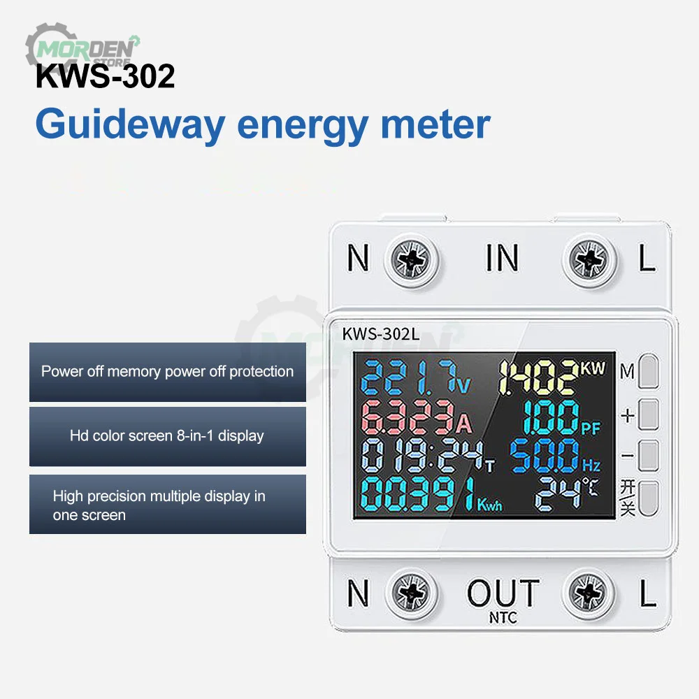 Cyfrowy miernik energii Tester Monitor zużycia energii elektrycznej AC 170 V ~ 270 V Woltomierz Napięcie Ampery Watomierz Kwh Narzędzie dla