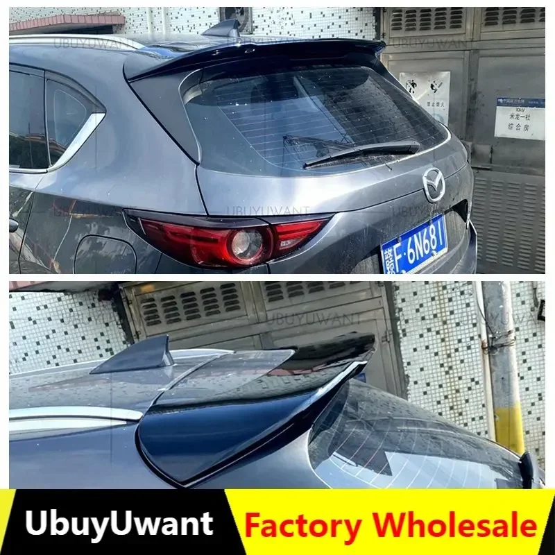 UBUYUWANT For MAZDA CX-5 CX5 2017 2018 2019 2020 2021 ABS Exterior Rear Spoiler Tail Trunk Boot Wing Decoration Car Styling