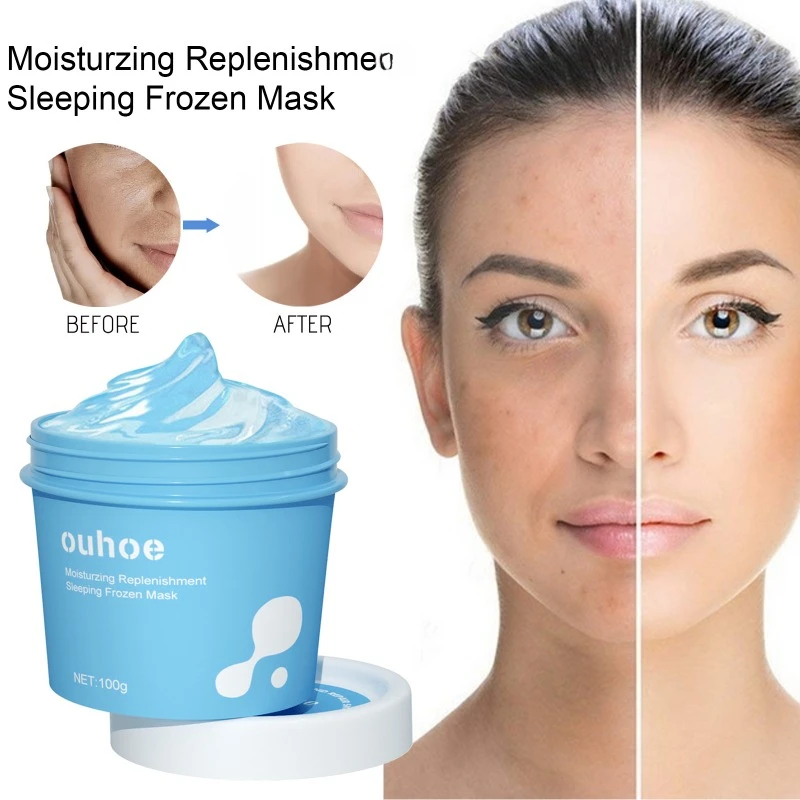 Moisturzing Replenishment Sleeping Frozen Mask Night Repair remove melanin whitening brighten skin Shrink Pore sleep Smear Mask