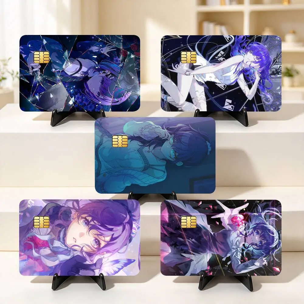 A-Asahina Mafuyu Project SEKAI  Credit Card HD Stickers Small Chip Waterproof Sticker Game Card Decal Gift