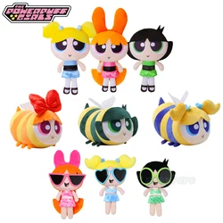 New 3pcs/lot 23cm Cartoon Anime Powerpuff Girls Plush Toys Original Cute Blossom Buttercup Bubbles Stuffed Plush Dolls Gifts