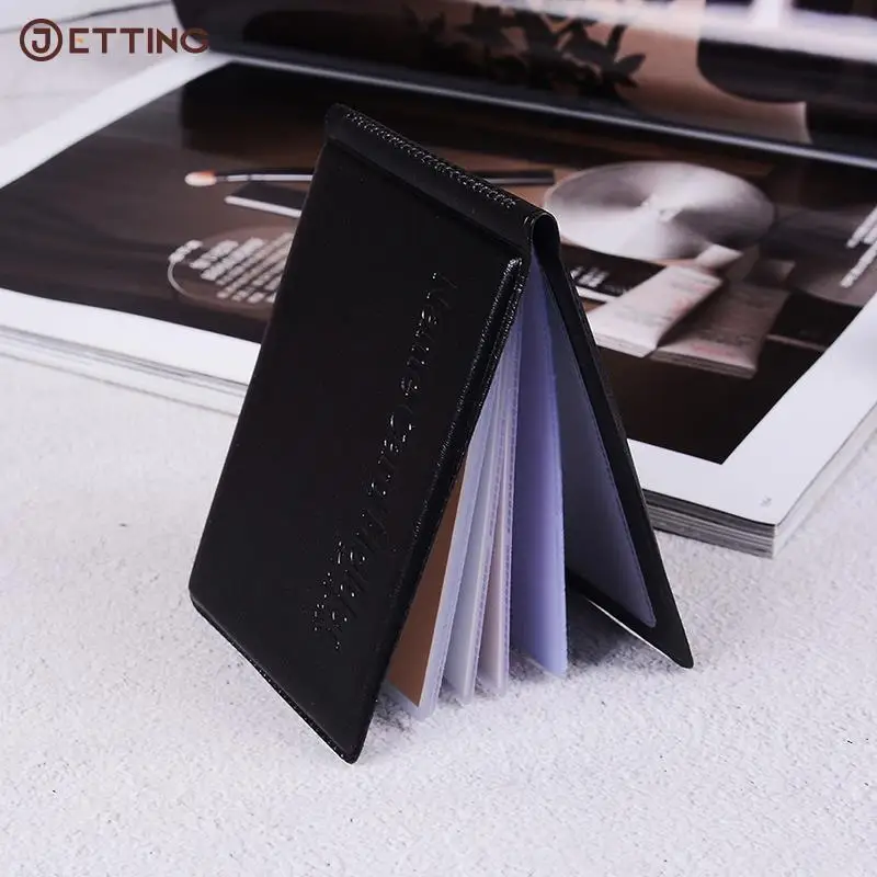 1Pcs Black PU Leather Cards ID Credit Card Holder Book Case Keeper Organizer Business Vintage Bag Passport Credit Card Case