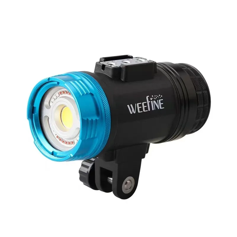 

WEEFINE WF082 Smart Focus 5000-Lumen Video Light with Flash Mode Underwater Photography Video Lamp Scuba Diving Strobe