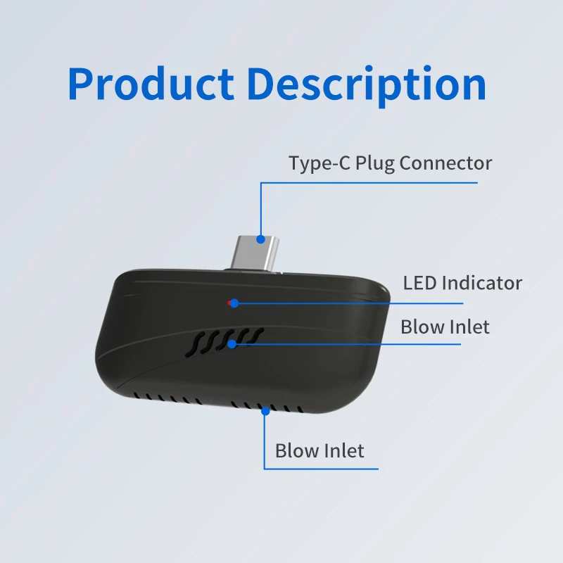 Mini Detector de Alcohol portátil, teléfono enchufable, funciona con aplicación, probador de Alcohol sin contacto, alcoholímetro, herramientas de prueba de Alcohol