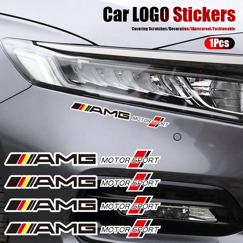 4Pcs 자동차 스크래치 스티커 장식 스티커 메르세데스 벤츠 AMG W205 W204 W206 W213 W212 W211 W222 W221 W177 W17