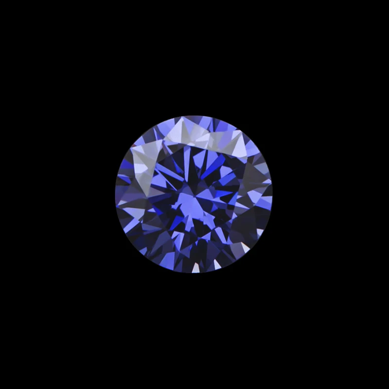 Size 1-10mm 5A Tanzanite Green Sea Blue Color Round Cut Cubic Zirconia Stone Loose CZ Synthetic Gemstone For Jewelry DIY Making