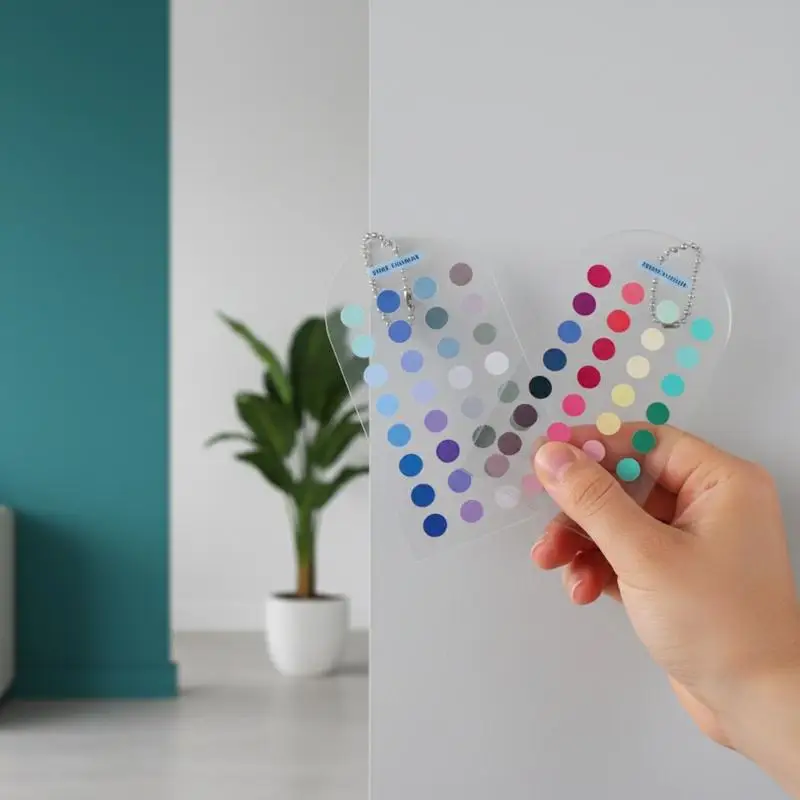 Soft Summer Autumn Double-sided Color Cards 24 Circular Blocks Portable Color Reference Tool for Makeup Artist Wardrobe Matching