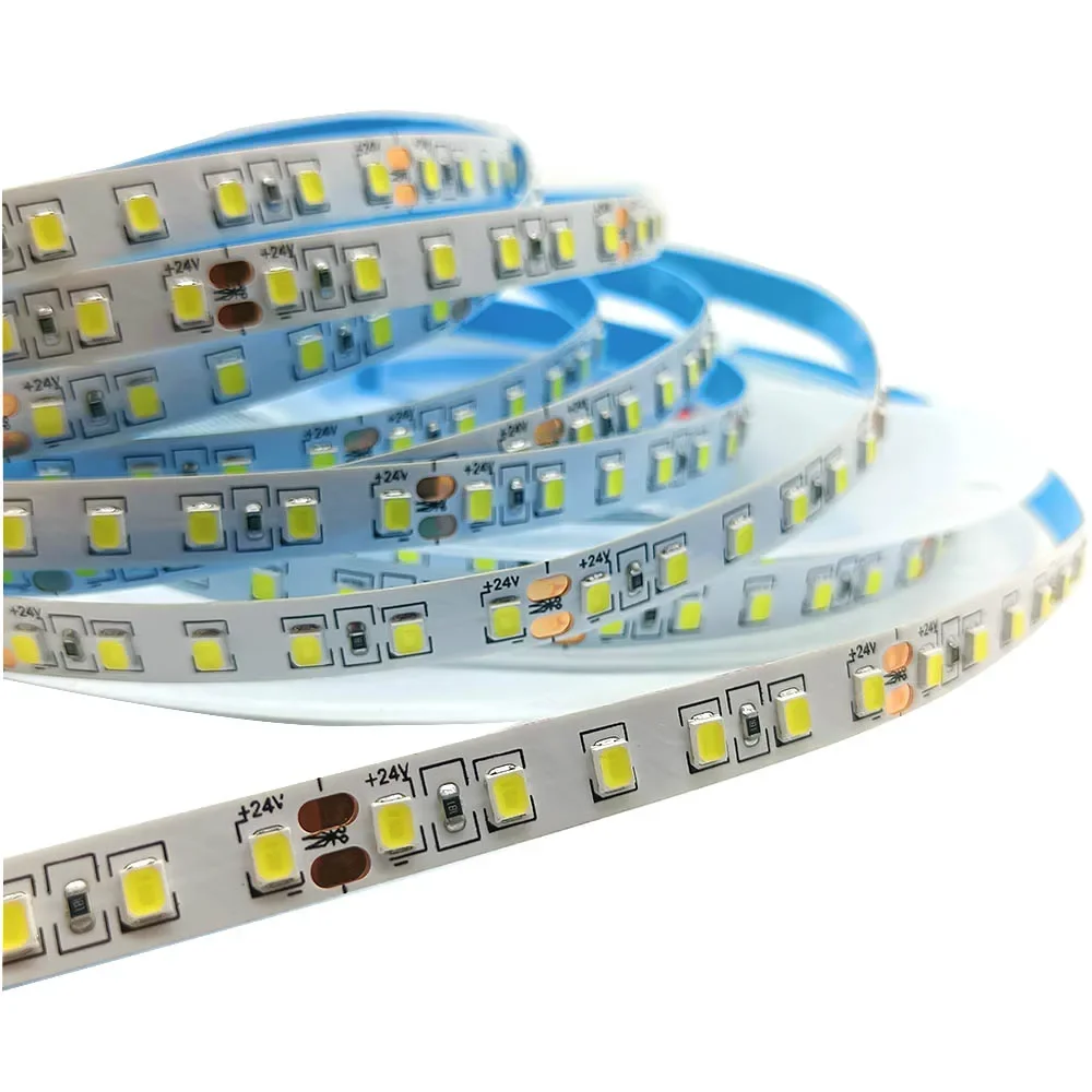 5M 600LEDs LED Strip 2835 DC12V 24V 120LEDs/M Home Cold White Warm White Natural White Flexible And Cuttable Soft Lamp Bar