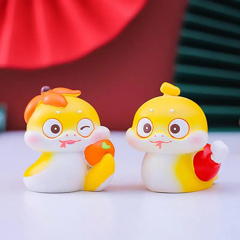 

Chinese Snake Figurines Desktop Ornament Snake Toy Lucky Cute Decorative Cartoon Snake Landscape Ornaments For 2025 New Year