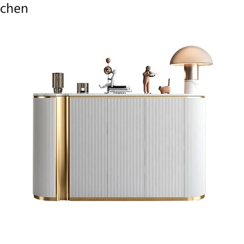 ZML porch cabinet simple modern marble household dining side  entry foyer cabinet living room decoration cabinet storage