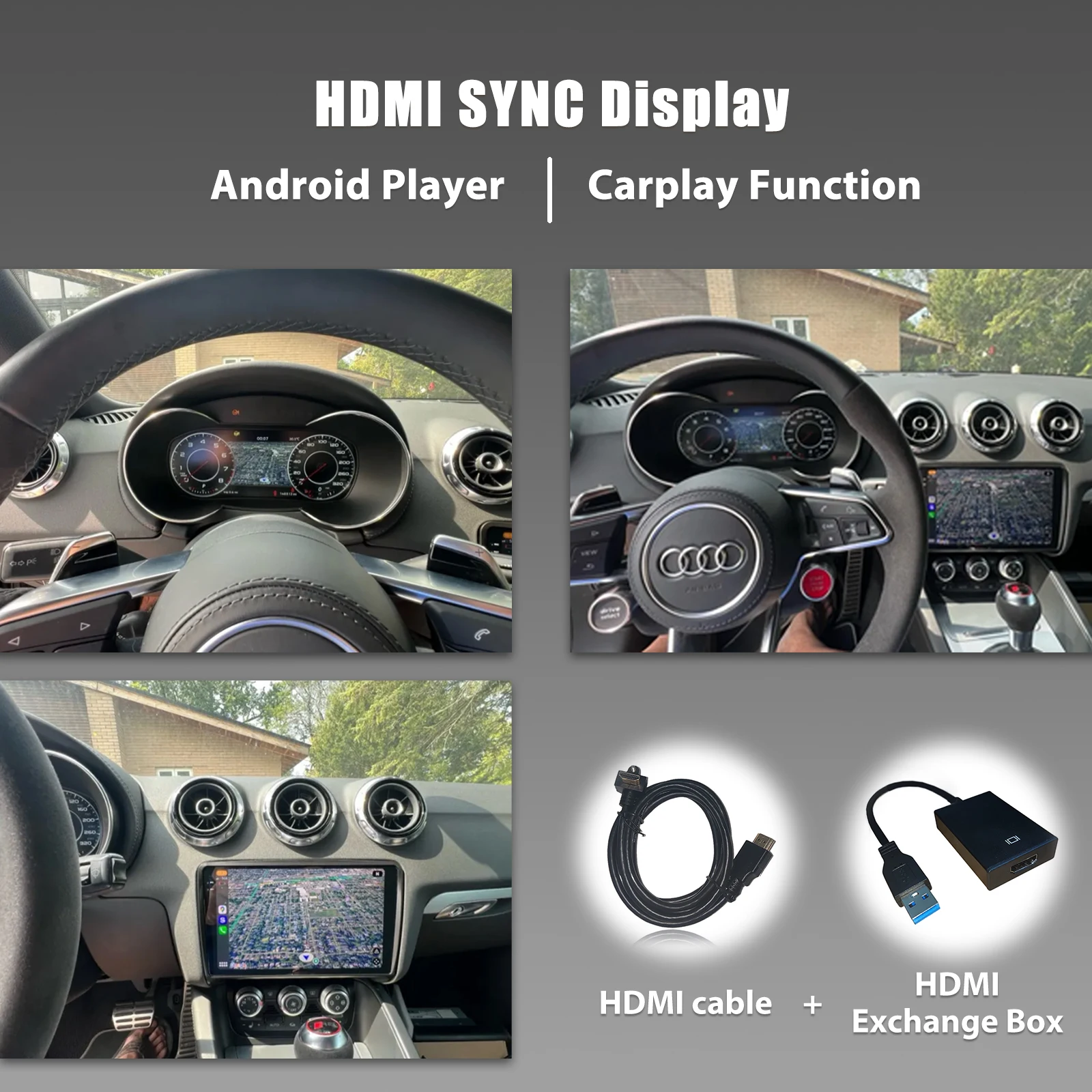 12,3'' Navidigital Armaturenbrett für Audi A4 2013-2016 Jahrgänge Auto LCD-Panel Tachometer Virtuelles Cockpit – Detail 2