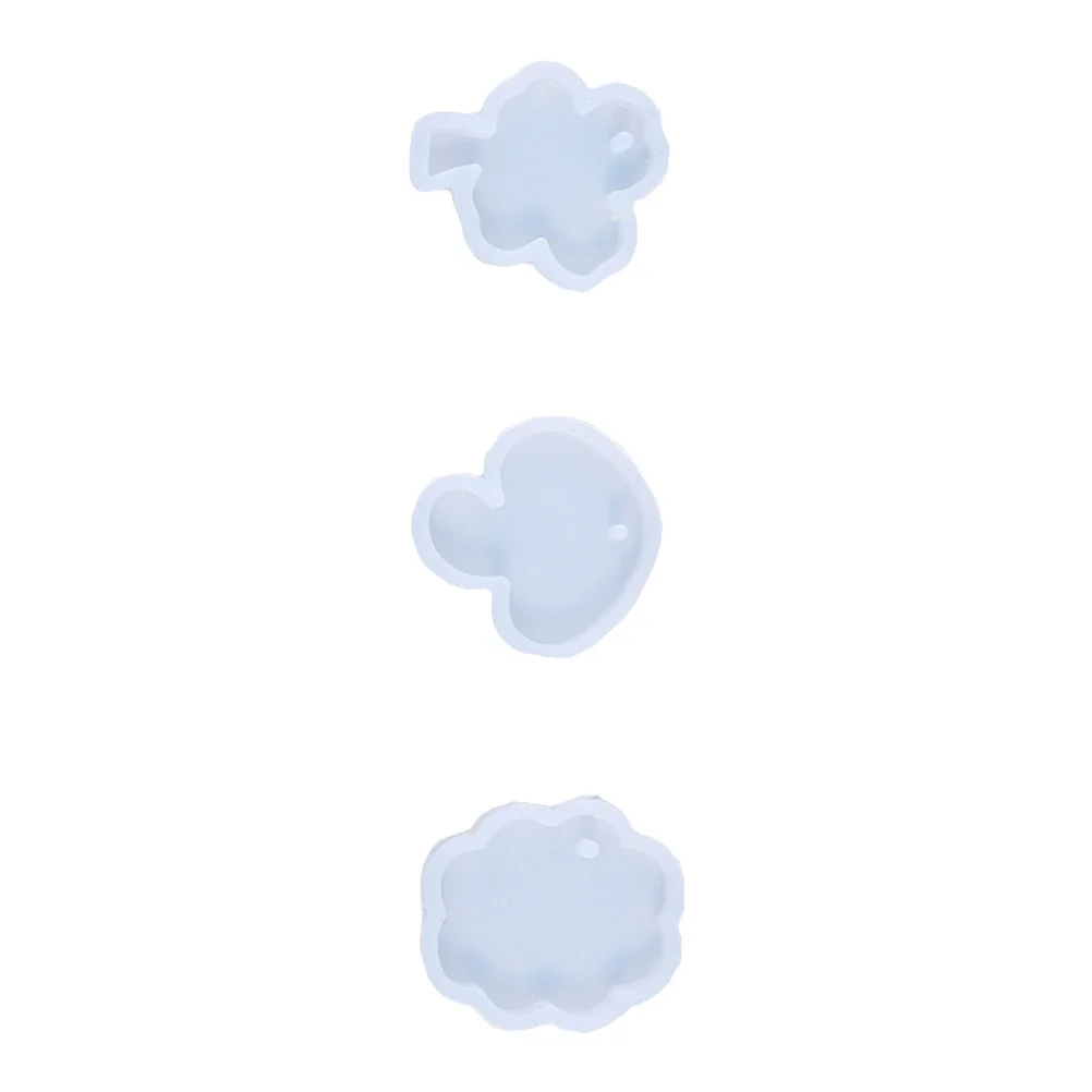 

3Pcs Silicone Pendant Mold DIY Jewelry Moulds Strong Break Resistance Easy Clean Pendant Mold DIY Mould Silicone Mould
