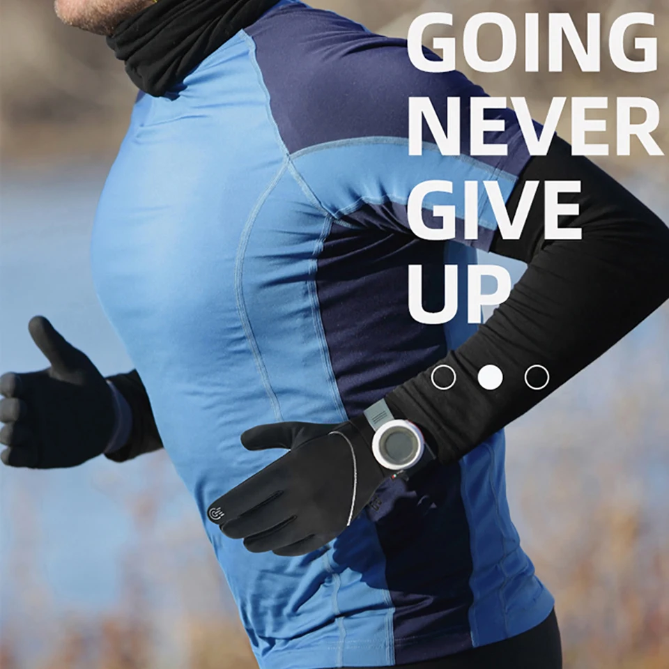 KoKossi Winter Protection Cycling Gloves Waterproof Anti-slip Touch Screen Windproof Running Gloves Riding Warm Gloves Unisex ﻿