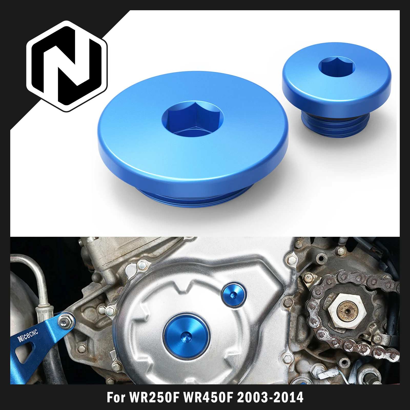 

For Yamaha WR250F WR450F 2003-2014 WR 250F 450F YZ 450F 2006-2009 For ATV YFZ450 YFZ 450 2012-2013 Engine Timing Cover Plug Cap