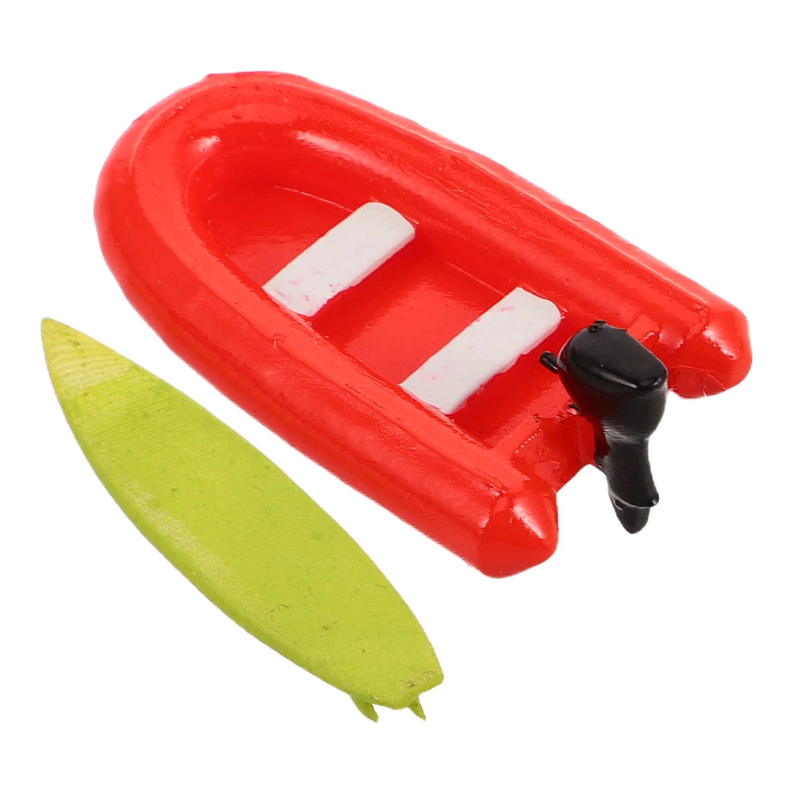 2 個ビーチおもちゃセットキットボートプラスチックモデル寝室サーフボード装飾スポーツテーブルオフィス