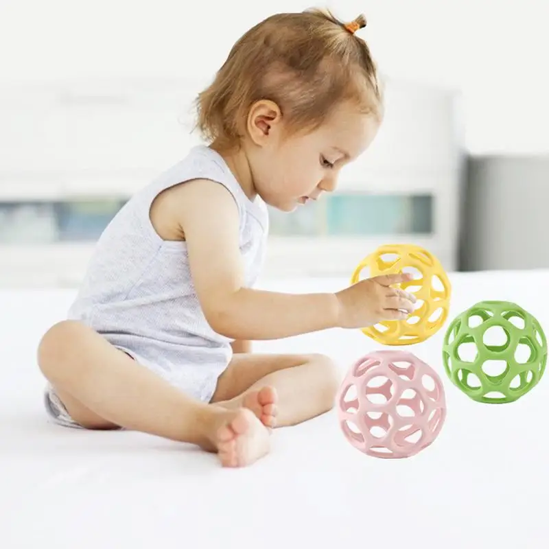 New Kids Teething Silicone Nursing Teether Gifts Dental Care Durable Teether Ball Teething Infant Chewing Toy Baby Stuff