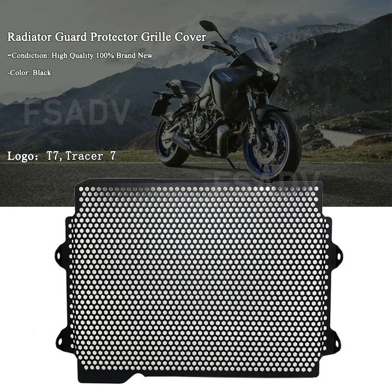 For YAMAHA TRACER 700 Motorcycle Radiator Guard Grill Cover Water Tank Cooler Bezel Protector Tracer700 Tracer 7/GT 2016-2023