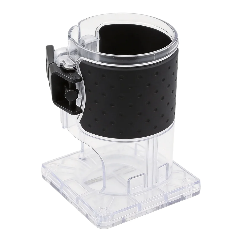 Electric Router Base with Transparent Design and Adjustable Screws Compatible with RT0701C WU601 Woodworking Trimming Machines