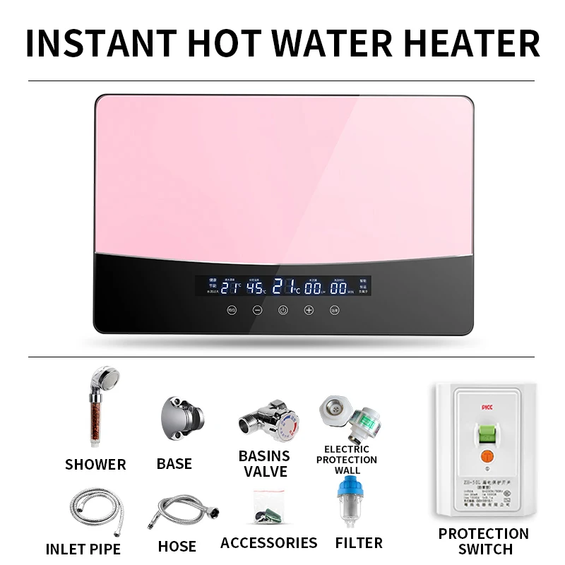 8500W Thông Minh Máy Nước Nóng Phòng Tắm Nhà Tắm Máy Nhiệt Độ Không Đổi Và Làm Nóng Tức Thì Tất Cả Trong Một máy