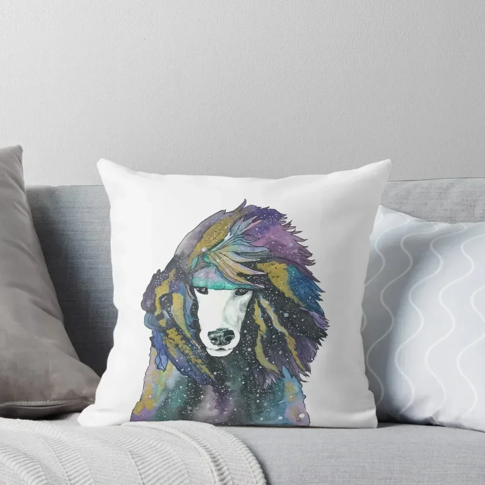 

Multi Color Galaxy Poodle Throw Pillow pillow cover luxury Christmas Covers For Cushions Sofas Covers Plaid Sofa pillow