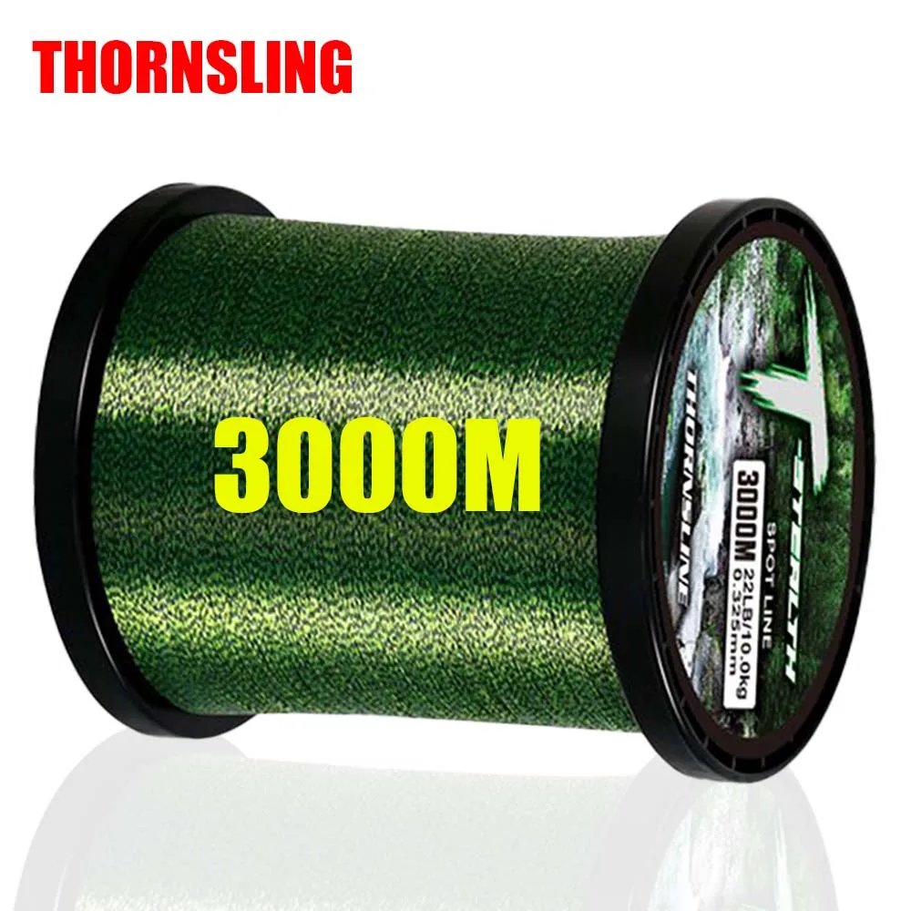 3000M Invisible Fishing Line Speckle Carp Fluorocarbon Line Super Strong Fishing wire Sinking Nylon Fishing Fishing Line Pesca