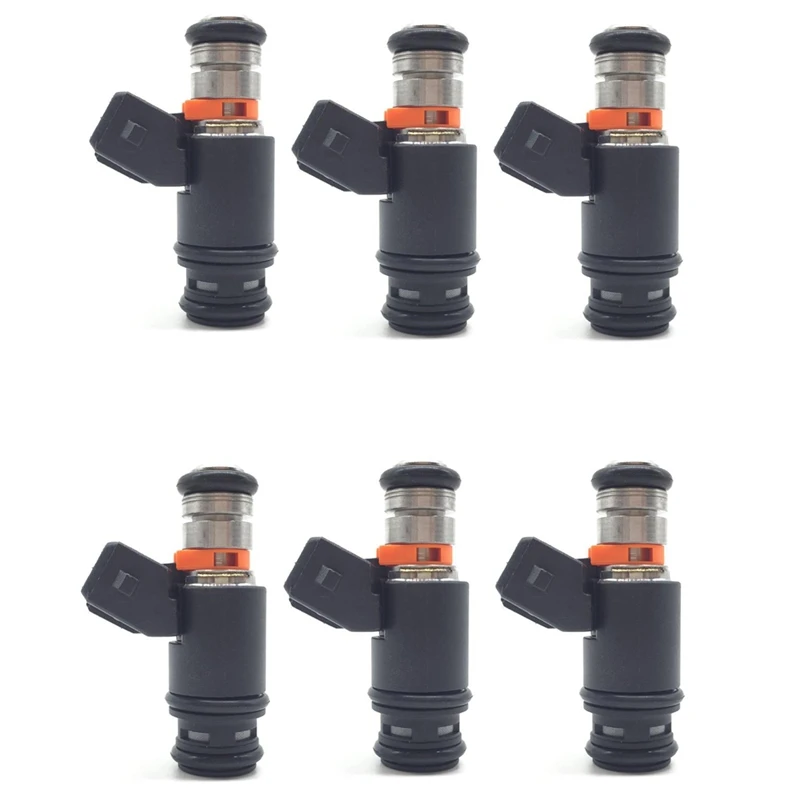 6Pc/Set Fuel Injector Nozzle For-Golf Jetta Eurovan 2.8 V6 IWP022 805000348303 021906031D 021906031B FJ573