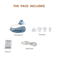 2025 New Hearing Aid Rechargeable Hearing Device Ear Hearing Aids for The Elderly Audifonos Sound Amplifier for Deafness