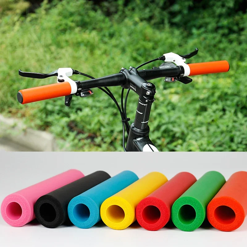 1pair Soft Silicone Bicycle Handlebar Grips Outdoor MTB Road Bike Sponge Grips Cover Anti-slip Strong Support Grips Cycling Part