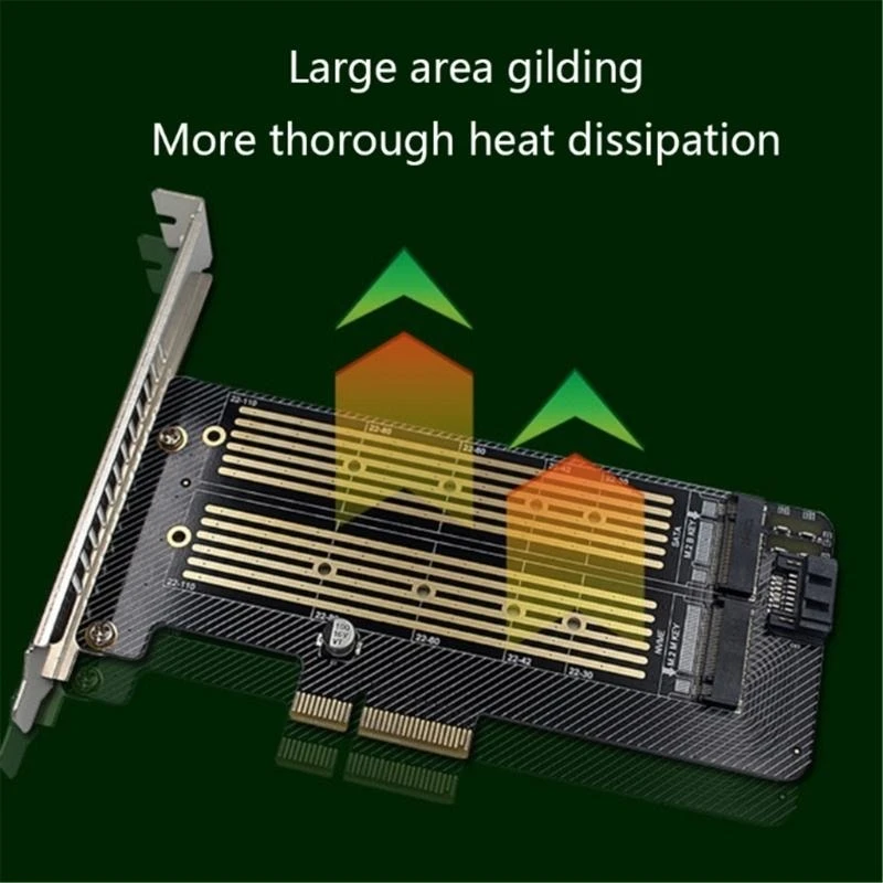 

M.2 NVME Hard Disk Adapter Supports M B SSDs To PCIE Adapter Card