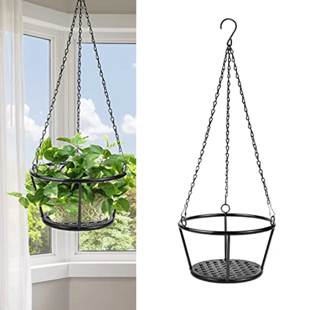 Outdoor Flower Stand Metal Plant Hangers For Small Areas Weatherproof Material Rust Resistant For Balcony Decor