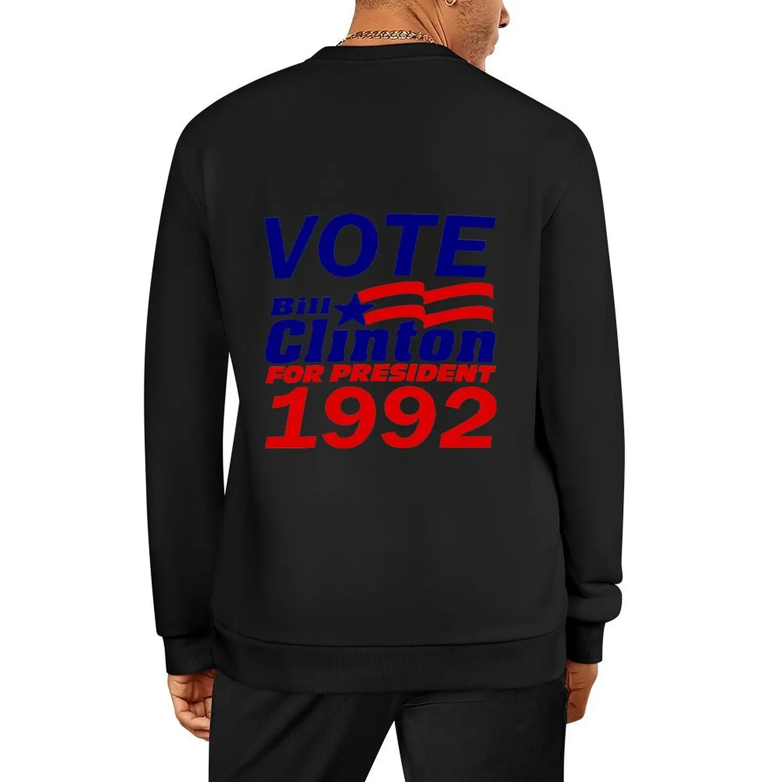 

Vote Bill Clinton for president 1992 Pullover male clothes men's coat men clothes sweatshirts men